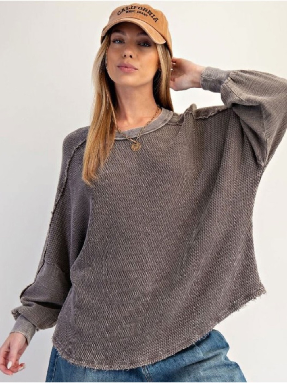 NWT Easel Textured Thermal Top